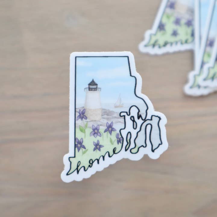 Rhode Island Sticker| Providence Sticker, Lighthouse Sticker for wholesale by Steadfast Brush