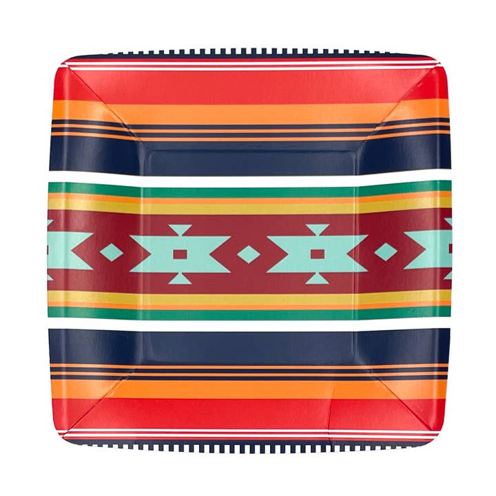 Southwest Sweater Dessert Plates (pack of 8) for wholesale by Party West