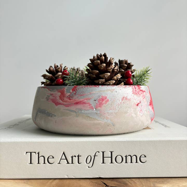 Fancy Concrete - Wholesale Christmas decoration - Daza - Decorative Concrete Bowl | Centerpiece Bowl 6