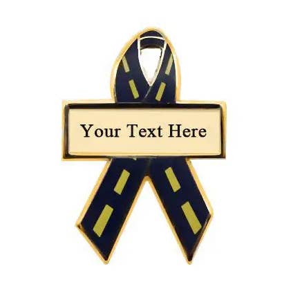 Gepersonaliseerde bewustmakingslinten op de weg | Gegraveerde pinnen voor wholesale door Personalized Cause