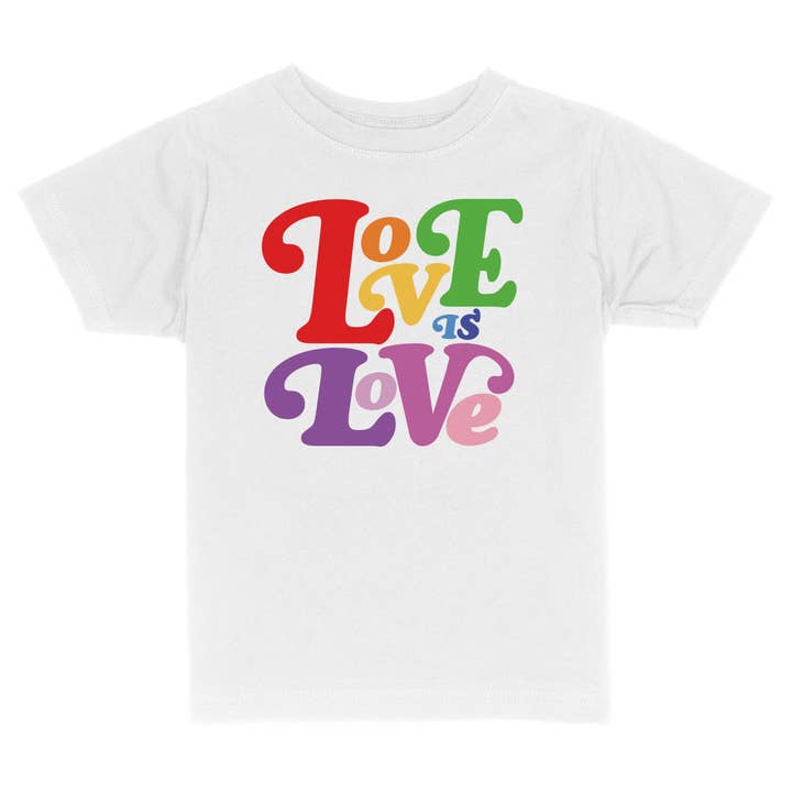 femfetti - Wholesale Screen Printed T-Shirt - Kids - Love Is Love Toddler or Youth Shirt