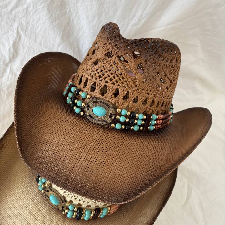 Western Beaded Cowboy Hat (JOMU) for wholesale by LoveLina
