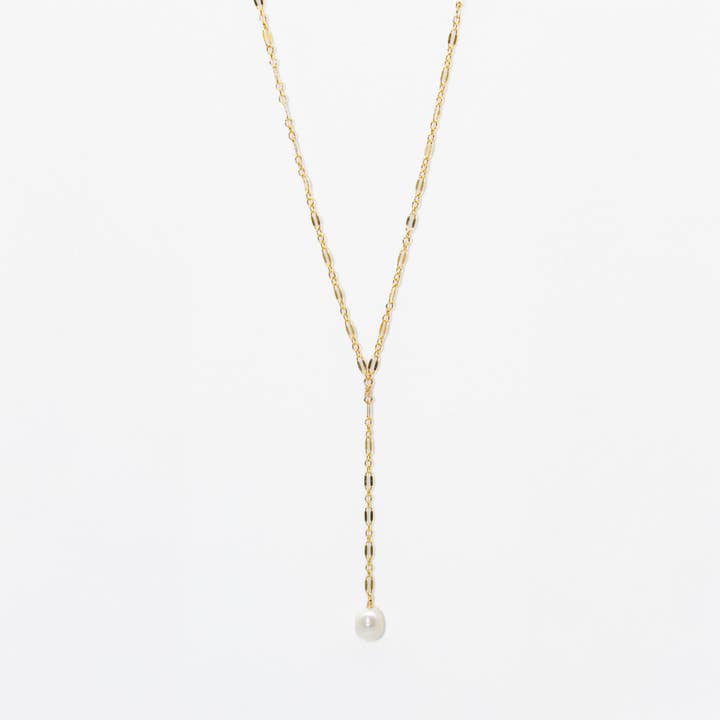 Sequin Pearl Lariat for wholesale by Adorn512