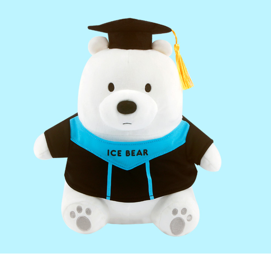 K-Wonderland - Wholesale Stuffed/Plush Toy - Kids & Baby - We Bare Bears Graduate Theme Plush Toy Cushion Home Deco9