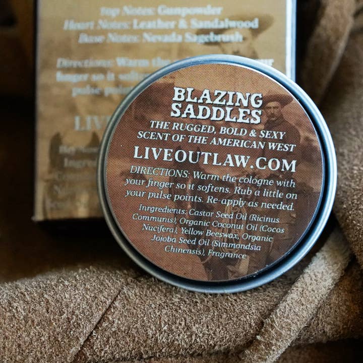 Outlaw - Wholesale Solid Cologne - Blazing Saddles Solid Cologne: The Scent of the West3