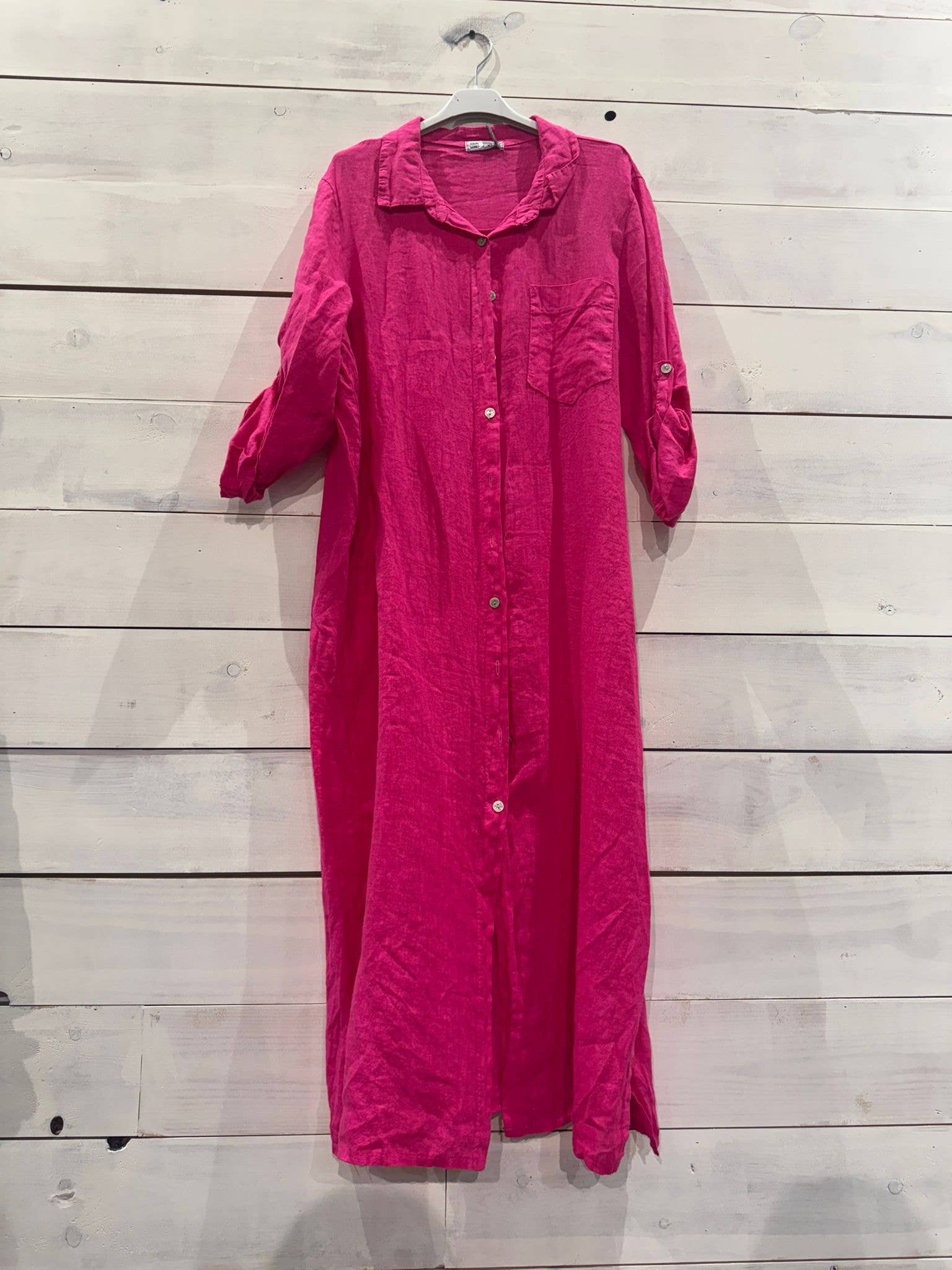 Linos y Textiles - Vendita all'ingrosso Camicia button down - Donna - REF 8827 T-SHIRT LUNGA 100% LINO4