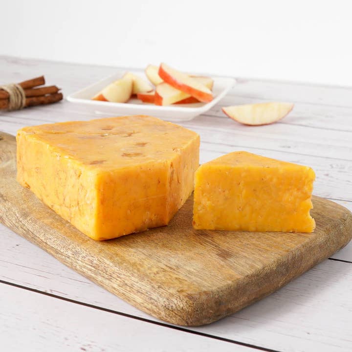 Cinnamon Apple Cheddar for wholesale by Keystone Cheese