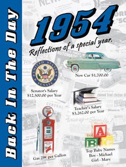 1954 Back In The Day Greeting Card / Booklet (envelope inclu for wholesale by 3 Oak Publishing / Back In The Day