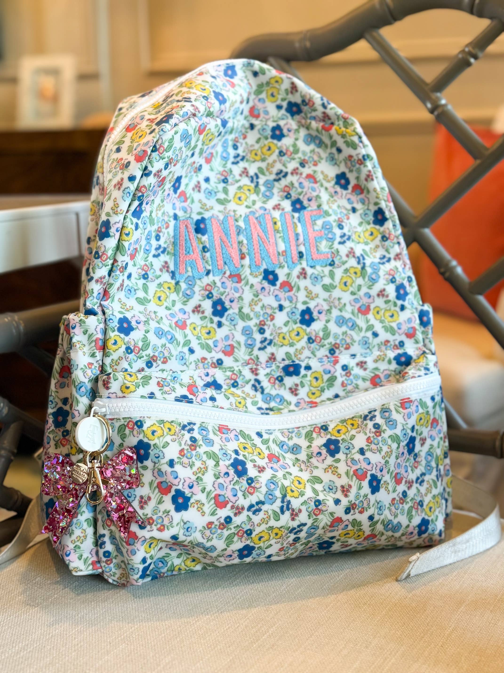 Taylor Elliott Designs - Wholesale Keychain - Women's - Keychain - Bow - Pink + Silver Confetti1