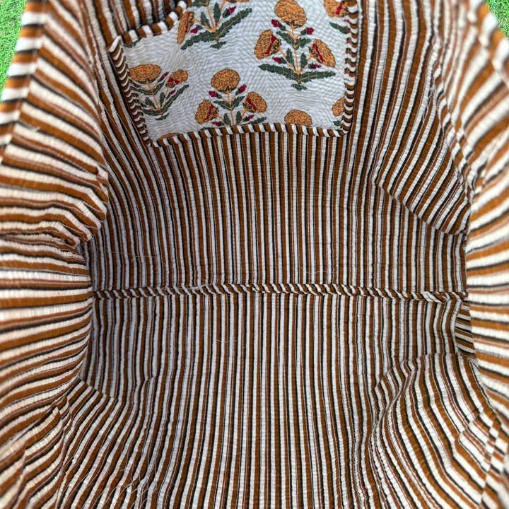 bhavnas boutique - Wholesale Tote bag – Women's - Party Wear Girls Bag Tote Bag Floral Printed Quilted Cotton 6