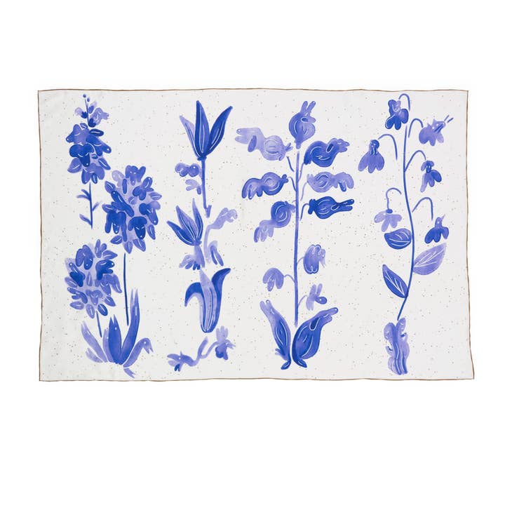 Dog Flower Large 100% Silk Scarf Head Wrap for wholesale by WINONA IRENE