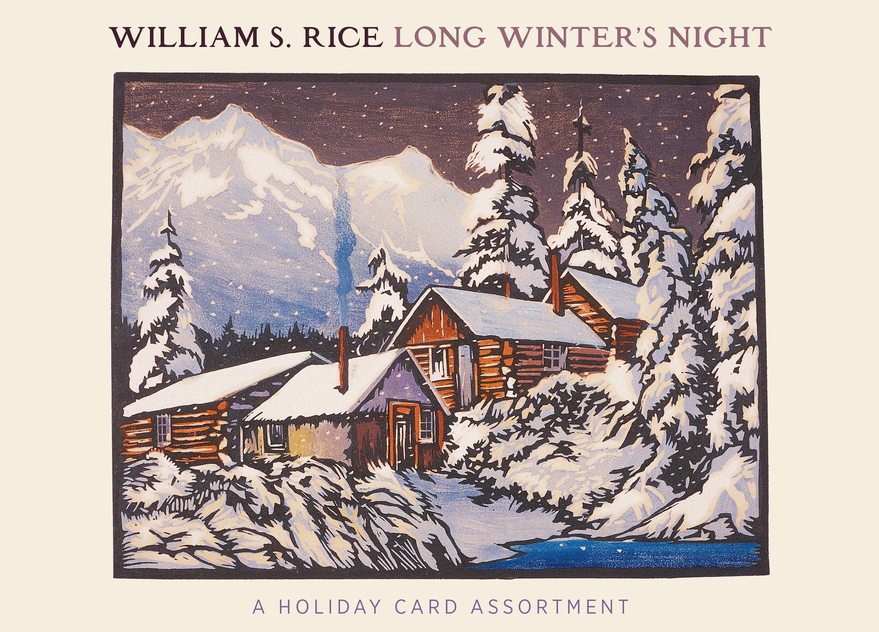Pomegranate - Wholesale Christmas Card - William S. Rice: Long Winter's Night Holiday Card Assortment2