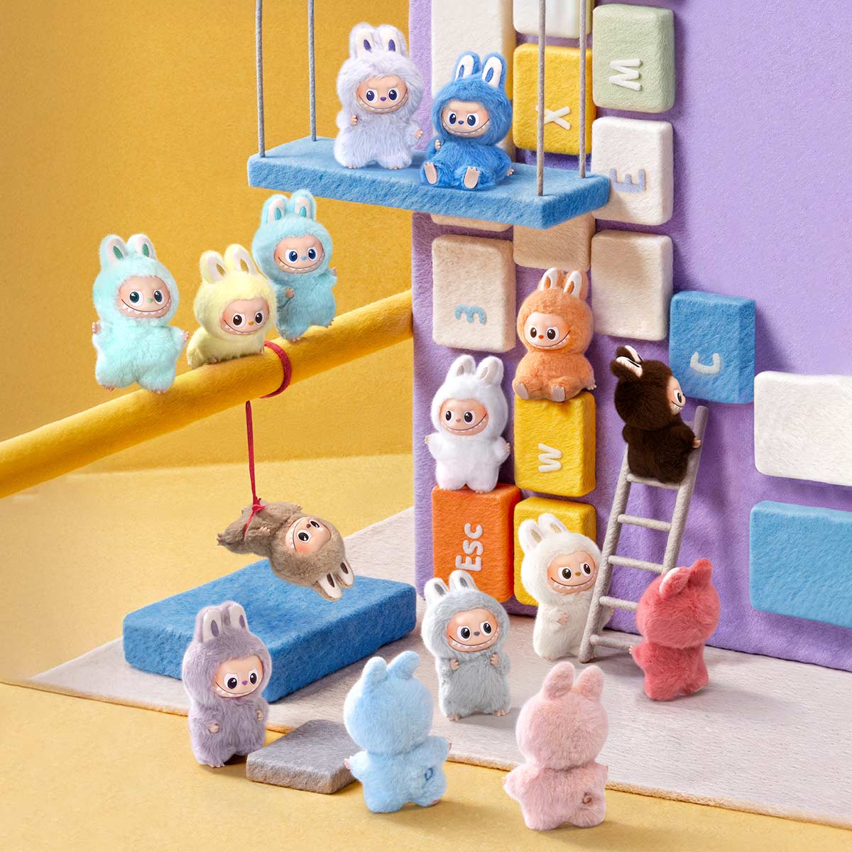 Otaku Collectives LLC - Wholesale Figurine Toy - Kids - [Pop Mart] Official THE MONSTERS Pin for Love Series-Vinyl Plush Pendant Blind Box (A-M)2