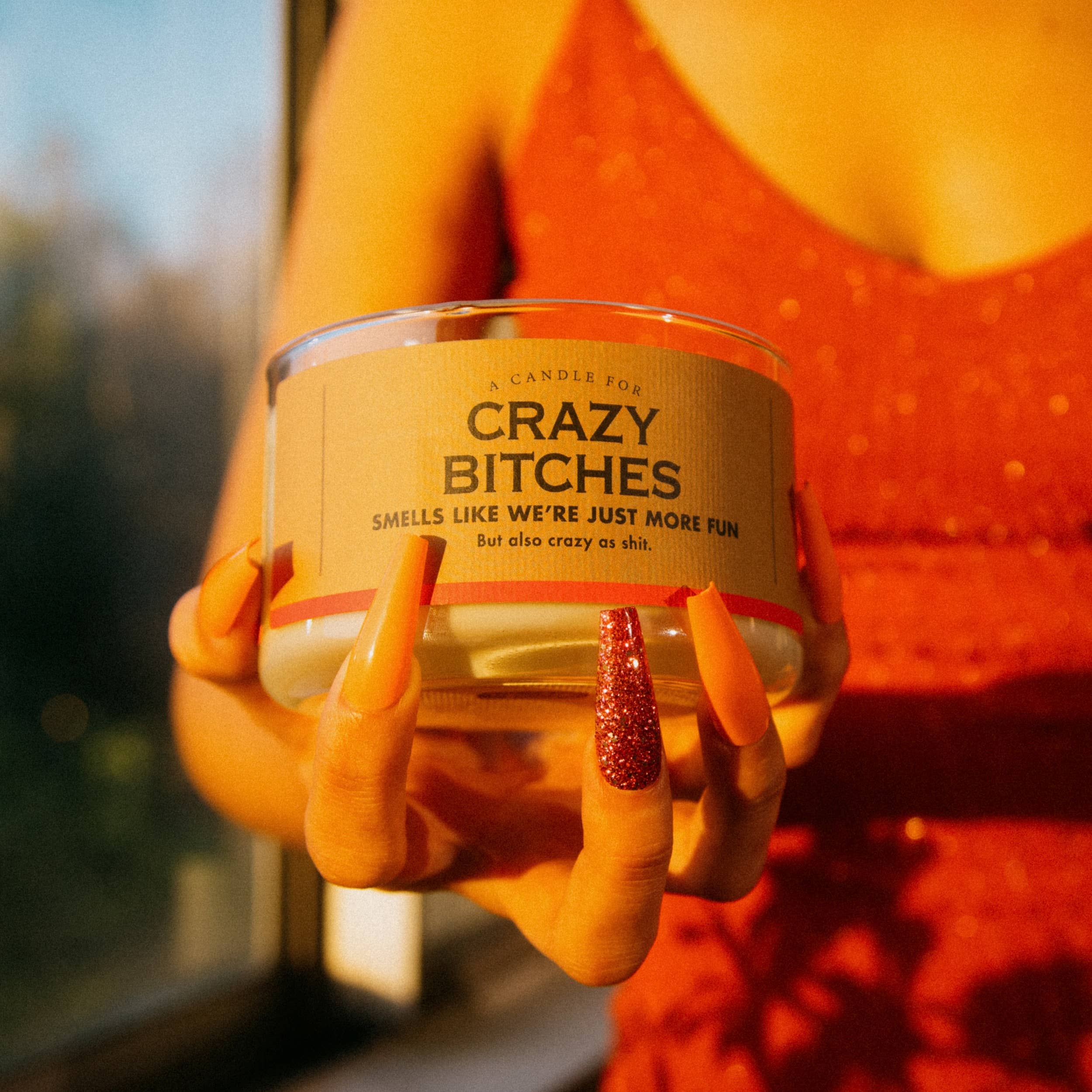 Whiskey River Soap Co. - Wholesale Jar/Filled Candle - A Candle for Crazy Bitches | Funny Candle1