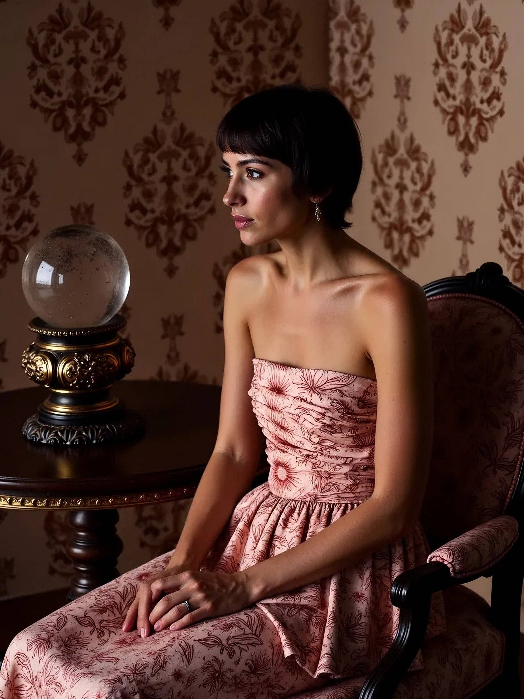 CARMEN SAYS - Wholesale Skirt - Women's - Sophia Pink Solar System-Printed Skirt1