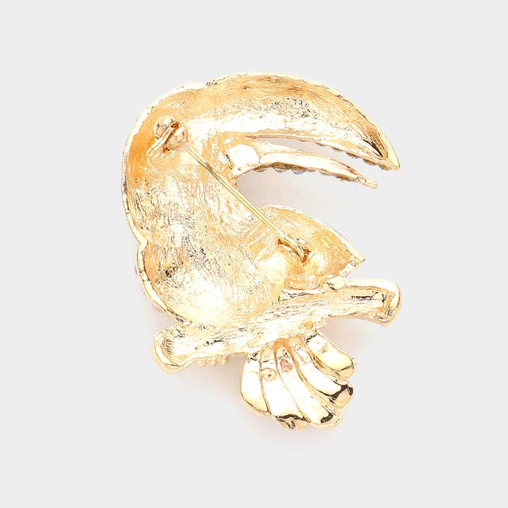 Sensibling Corp. - Wholesale Brooch - Rhinestone Pave Toucan Pin Brooch1