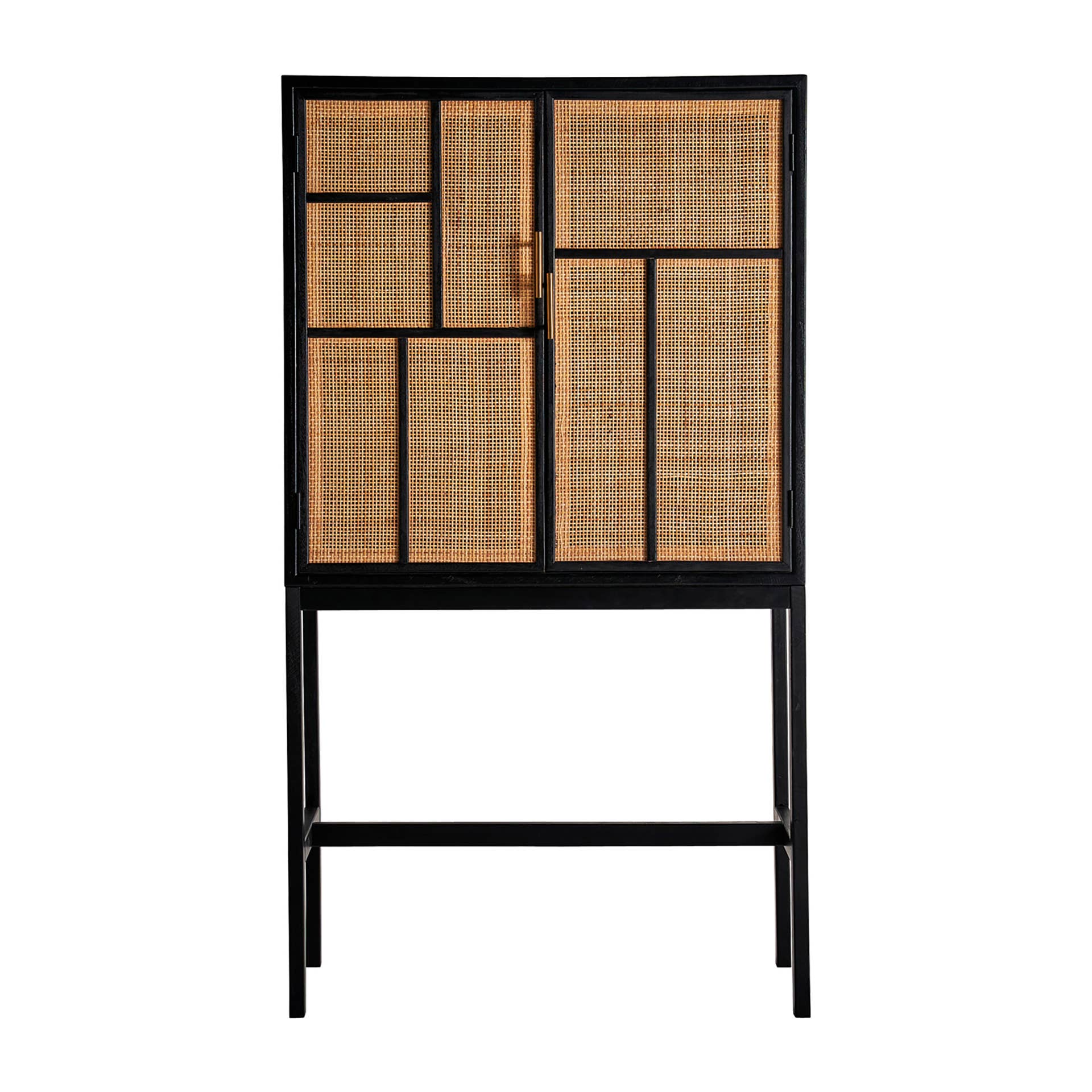 Kodu – wholesale Skåp – Beilen skåp i furu med svart och naturlig färg0