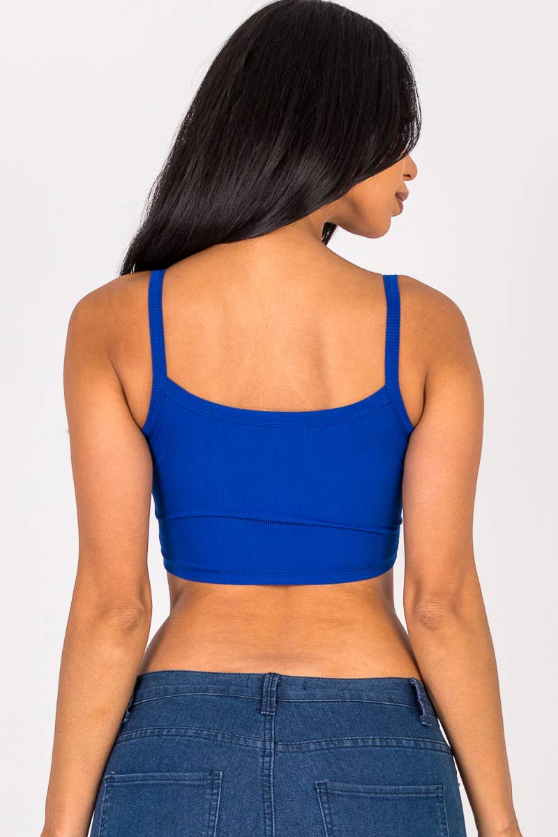 CAPELLA APPAREL - Wholesale Camisole - Women's - Ribbed Knit Cami Crop Top4