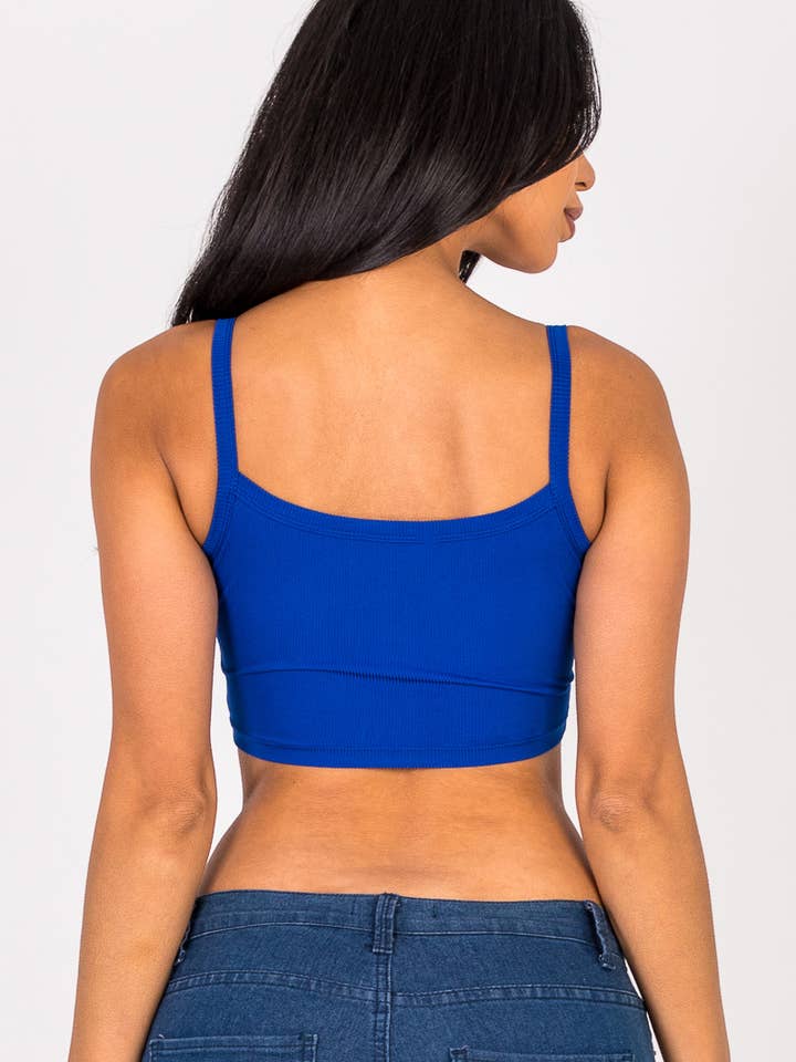 CAPELLA APPAREL - Wholesale Camisole - Women's - Ribbed Knit Cami Crop Top4