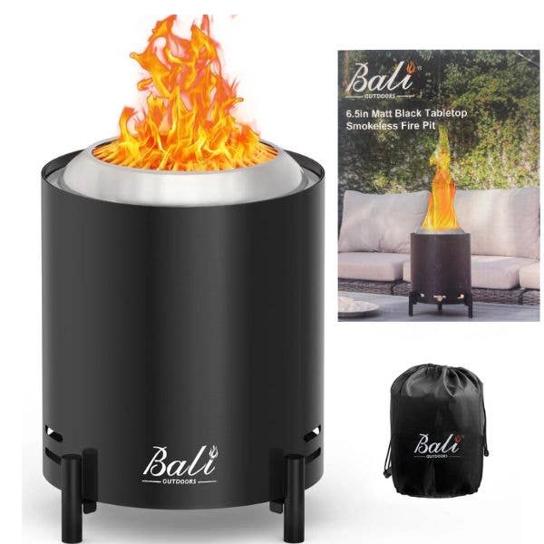 Bali Outdoor - Premium Tabletop Smokeless 6.5" Firepit - for wholesale by St. Louis Wholesale LLC