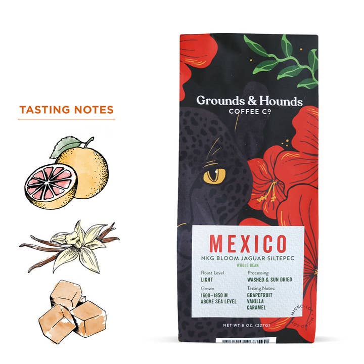 Grounds & Hounds Coffee Co. - Wholesale Coffee Beans - Mexico Bloom Jaguar