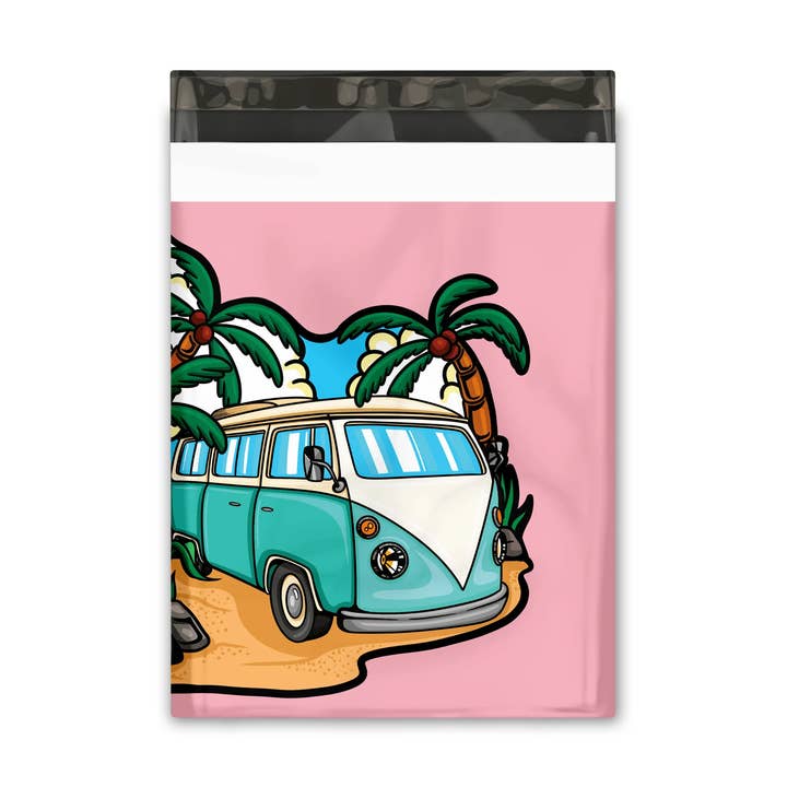 Pochettes d'expédition en polyéthylène imprimées Summer Daze Designer, 10 x 13 cm pour la vente par Eleven Fashion