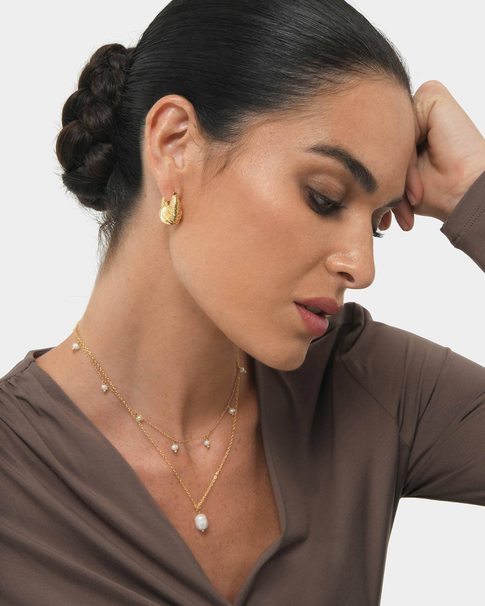 Forcast Women's Simra Gold Earrings for wholesale on Faire1