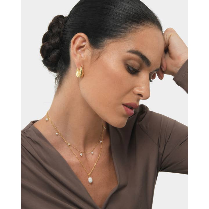 Forcast Women's Simra Gold Earrings for wholesale on Faire1