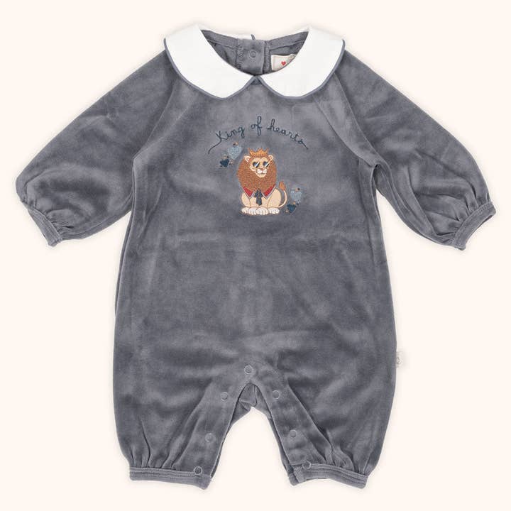Velvet Onesie "King of Hearts" for wholesale by ChaBil ltd