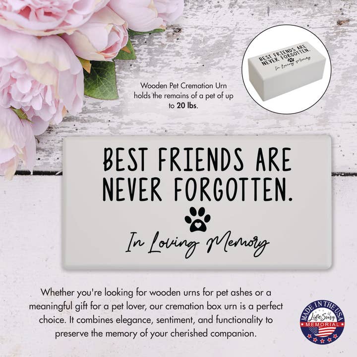 LifeSong Milestones - Wholesale Urn - Memorial Pet Urns for Ashes Best Friends Are Never Forgotten6