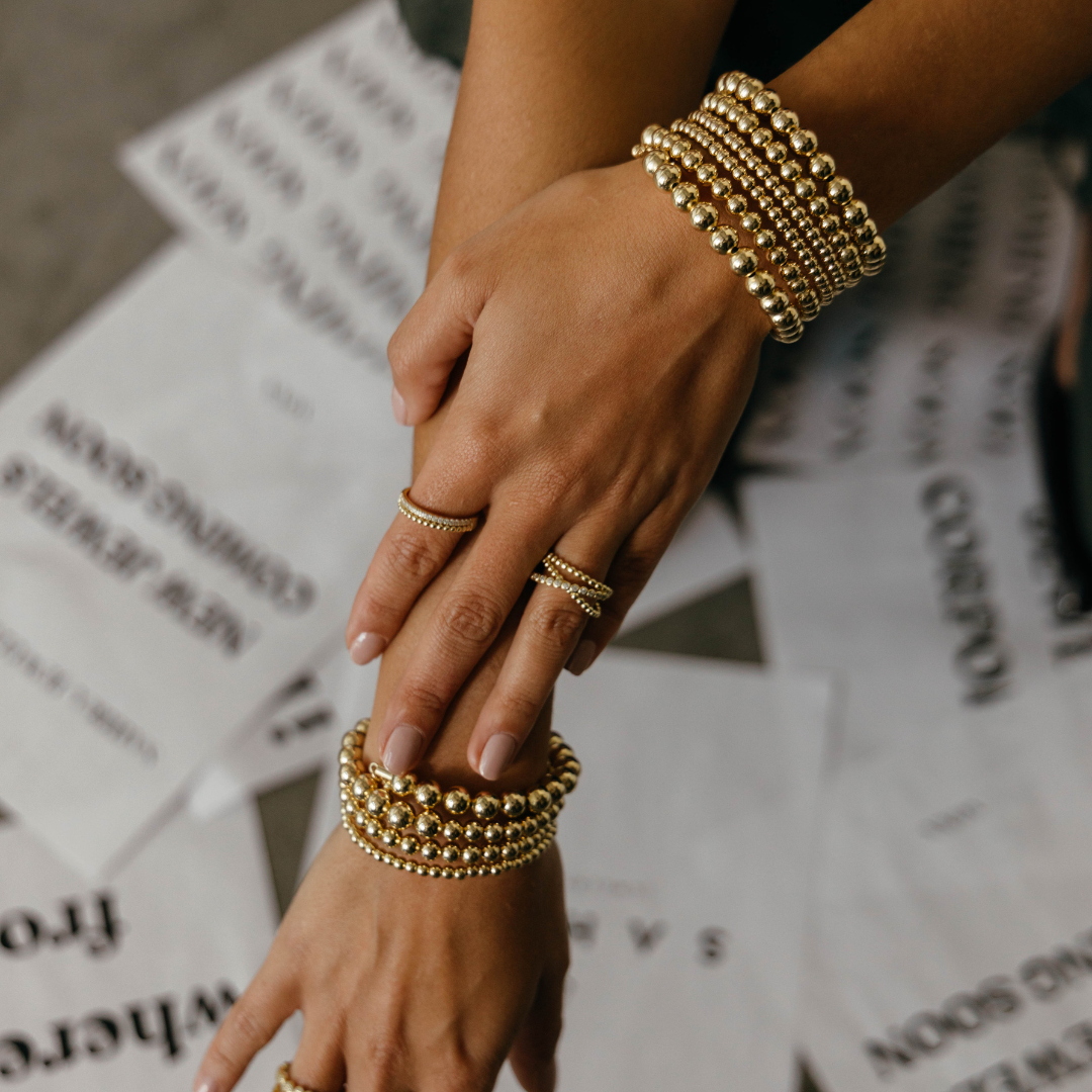 Sahira Jewelry Design - Wholesale Beaded Bracelet - Allison Beaded Wrap Bracelet - 6 Row1