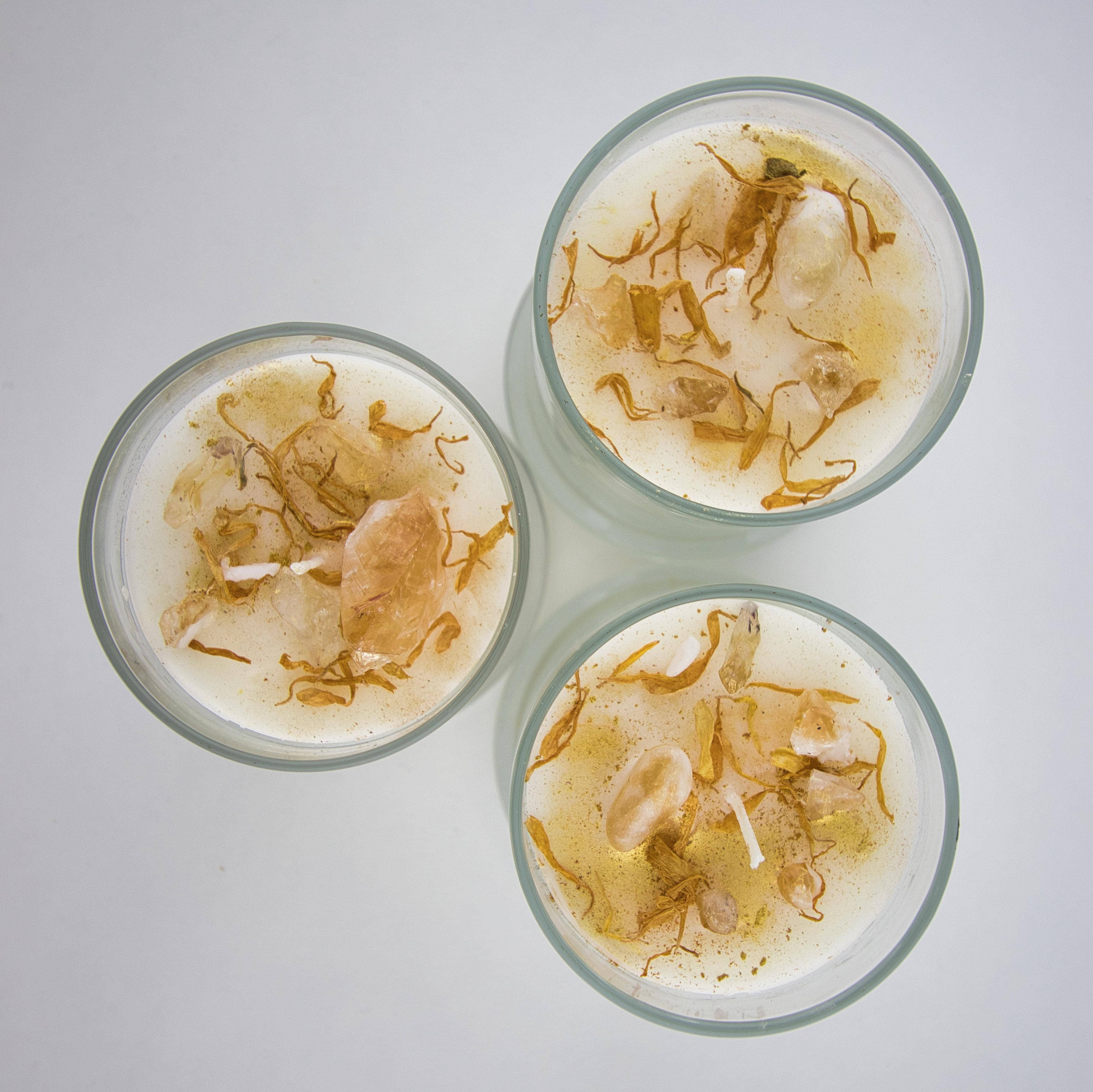 North Ave Candles - Wholesale Jar/Filled Candle - Crystal Candle / Citrine | Lemon + Ginger2