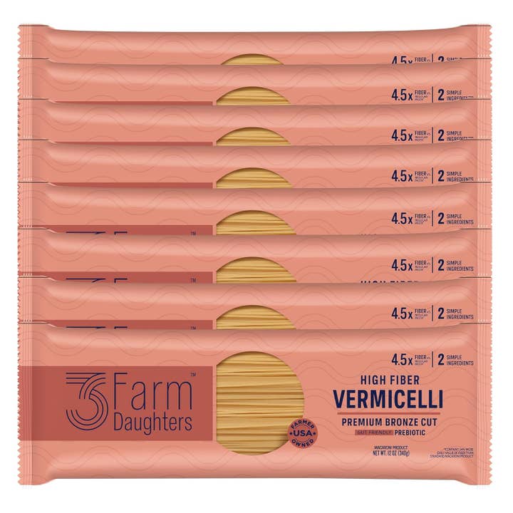 High Fiber Vermicelli - Gut Friendly, Low GI, USA Made Pasta for wholesale by 3 Farm Daughters