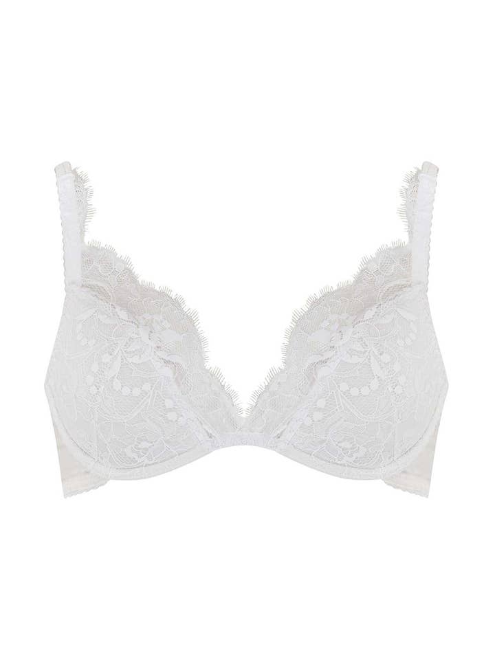 Reggiseno imbottito Signature - Bianco per la vendita all'ingrosso da parte di Fleur of England