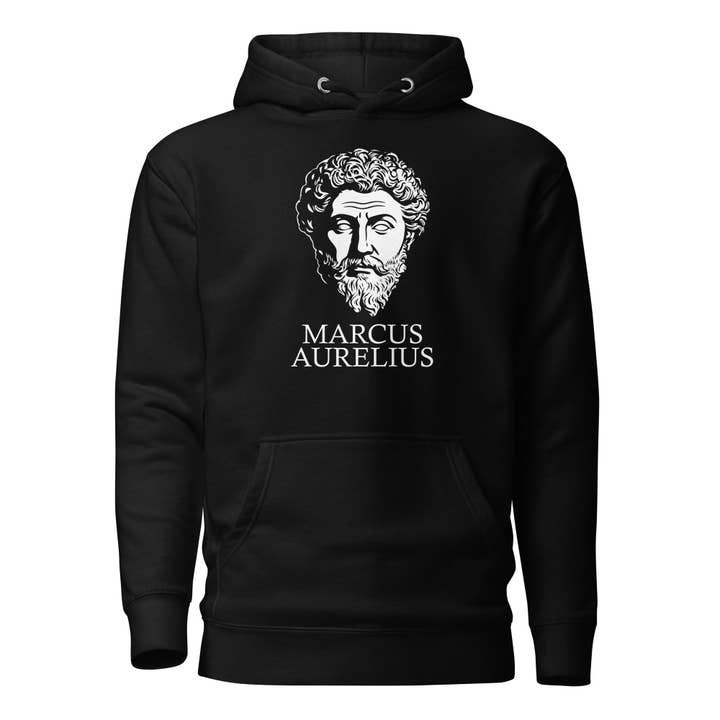 Marcus Aurelius - Premium Huvtröja för wholesale av The Philosopher's Shirt