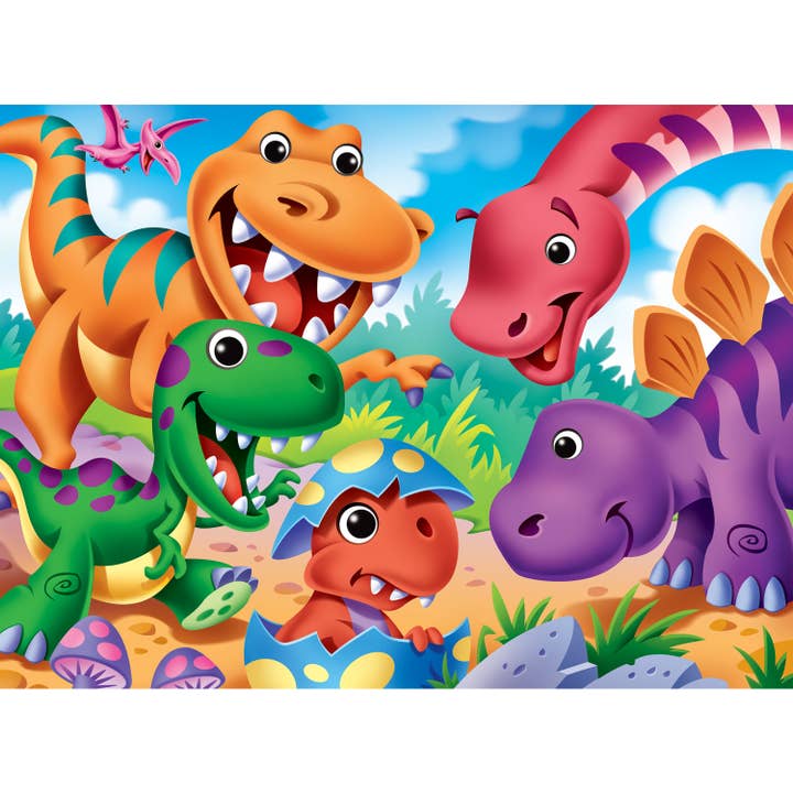 Masterpieces Puzzles - Wholesale Puzzle - Kids - Googly Eyes - Dinosaurs 48 Piece Puzzle