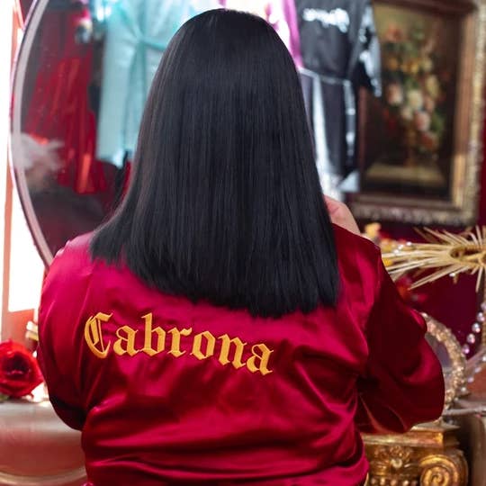 Cabrona Robe for wholesale by Loquita bath and body