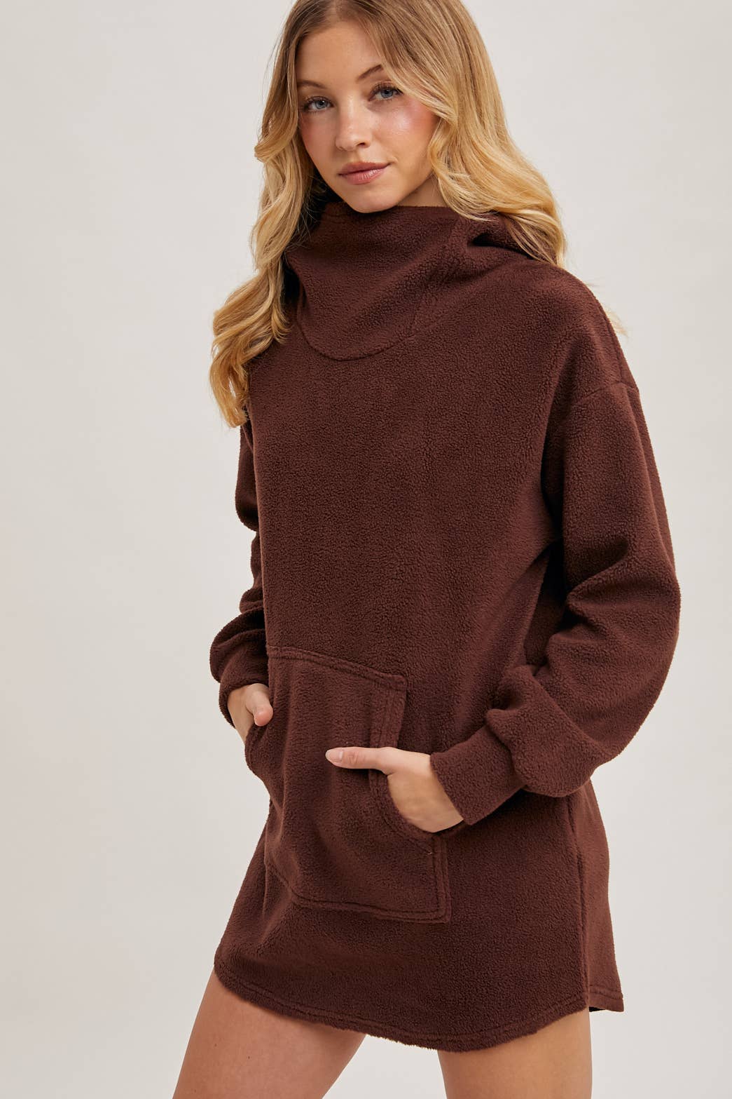 Bluivy - Wholesale Hoodie - Women's - FLEECE HOODIE TUNIC32