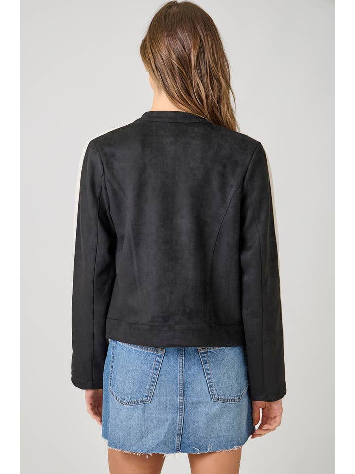 Mystree – wholesale Jacket – Women's – 60861 Color Blocked Moto Jacket13