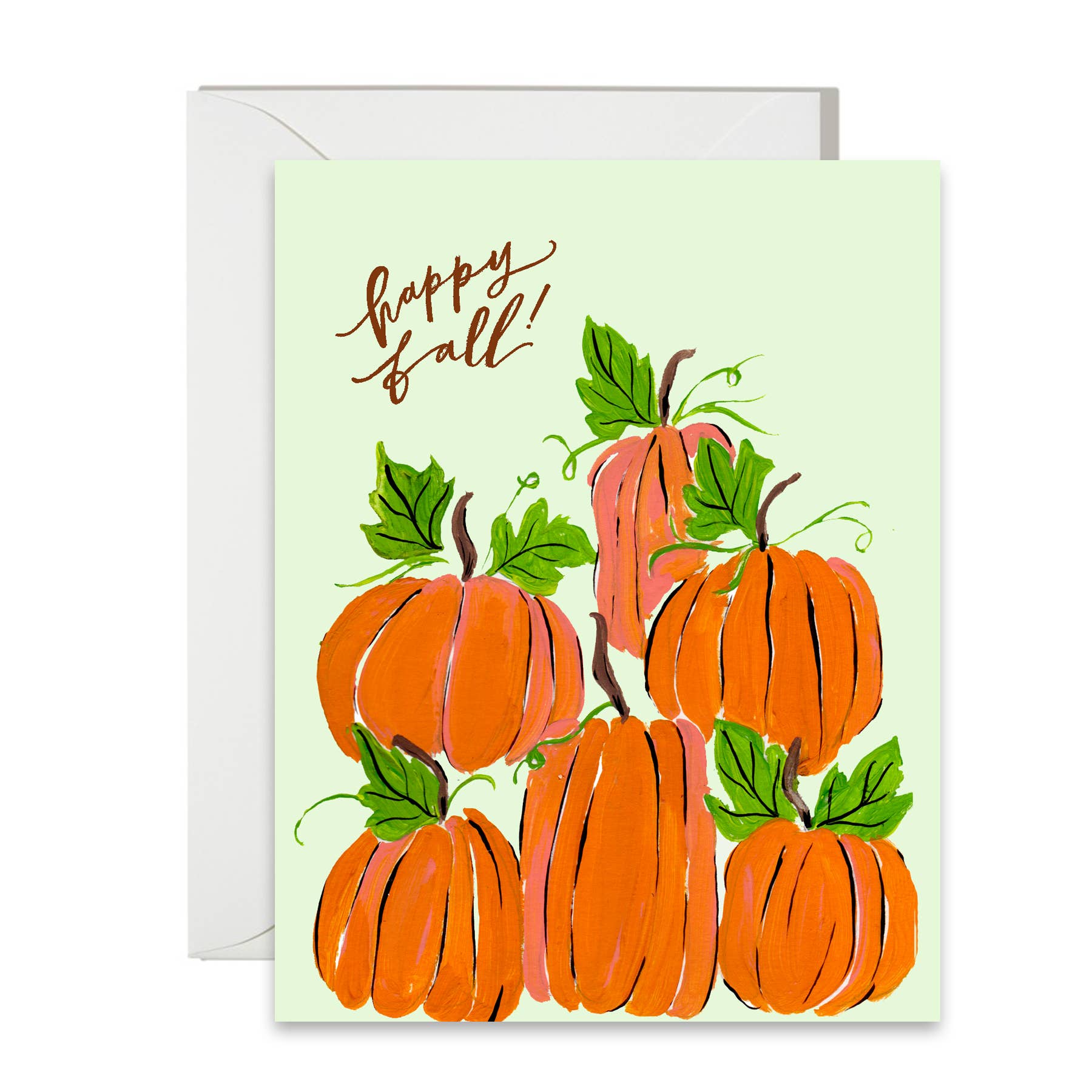 Shannon Kirsten Illustration - Wholesale Season's Greetings Card - Happy Fall Pumpkins0