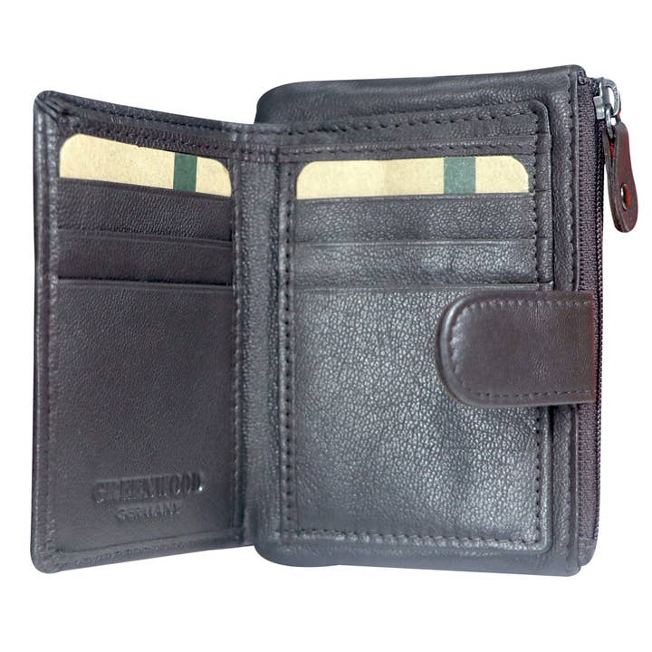 Greenwood - Vente Portefeuille – unisexe - Porte-cartes Hwan en cuir avec porte-clés, 8 cartes2