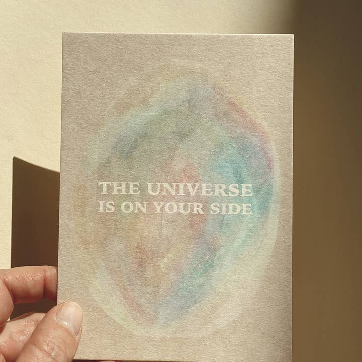 Anna Cosma - Wholesale Postcard - THE UNIVERSE IS ON YOUR SIDE - POSTCARD -2