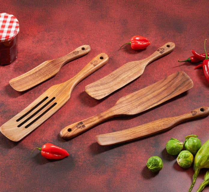 Woodenhouse - Wholesale Spatula/Turner - Wooden Spurtle Set of 54