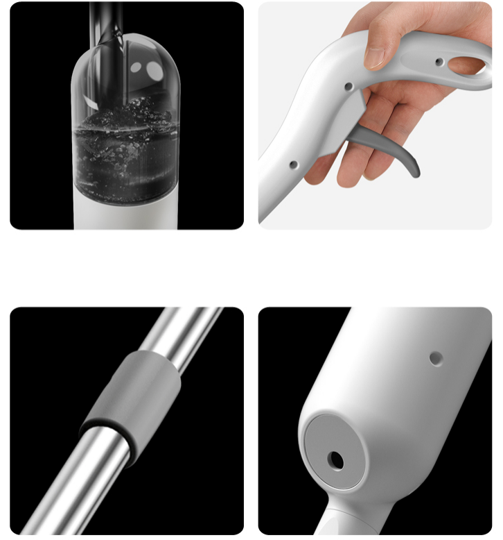 True & Tidy - Vente Serpillères - Ensemble de balai pulvérisateur avec réservoir rechargeable de luxe12