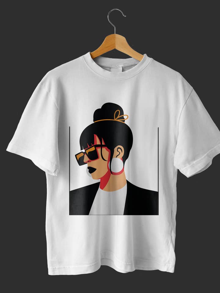 Flickor Plus Size Attitude Kvinnor Grafisk T-shirt för wholesale av Five emperors