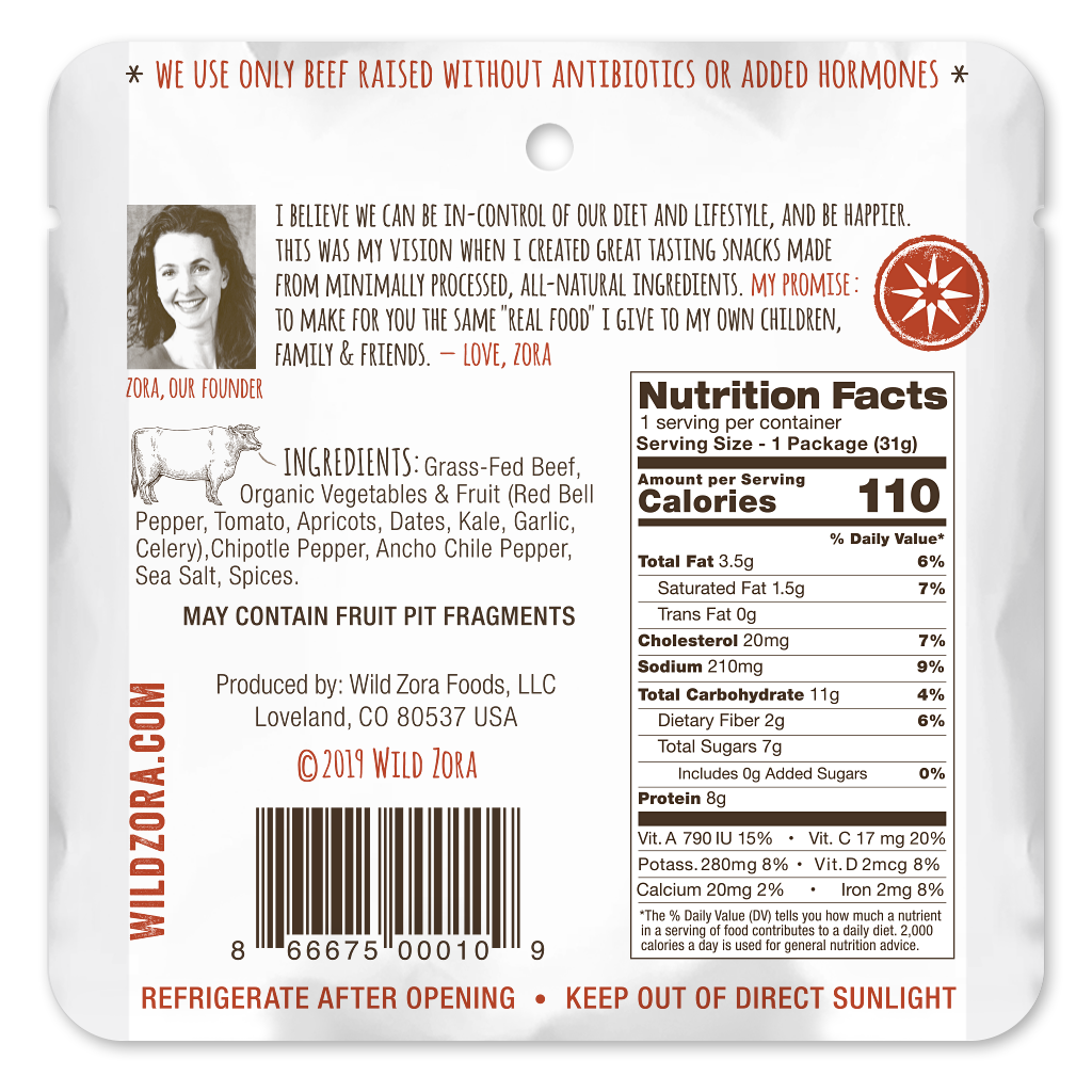 Wild Zora - Wholesale Shelf Stable Prepared Meal - BBQ Beef Bar 10-pack1