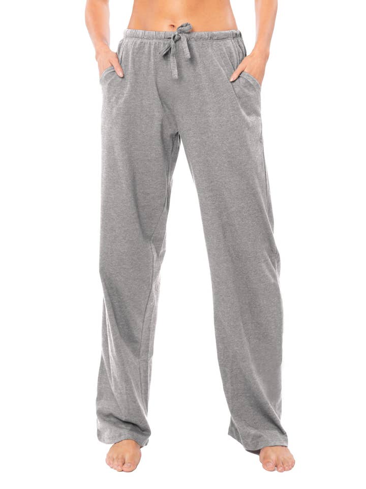 3 Pack Women's Cotton Drawstring Lounge Pants for wholesale by I-Wear Brands