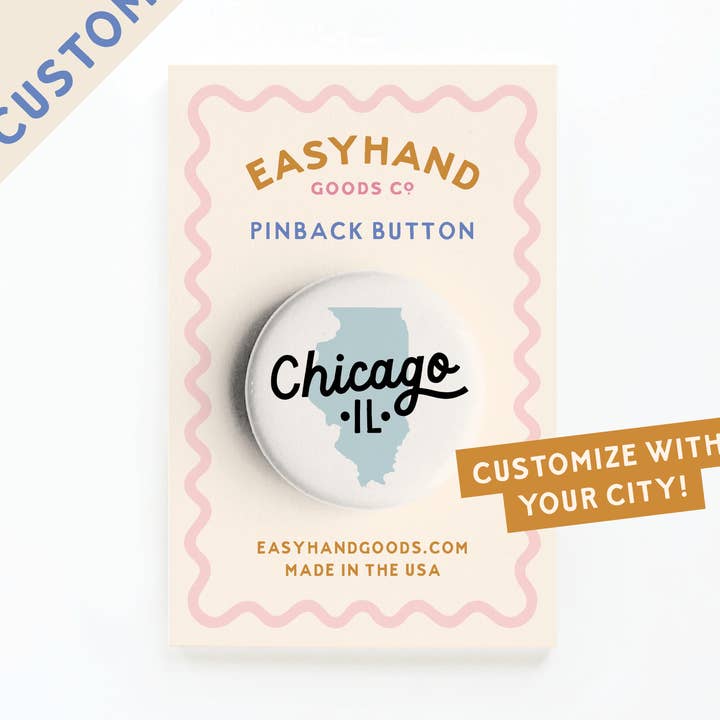 Custom City & State Button 2 for wholesale by Easyhand Goods – formerly Onderkast