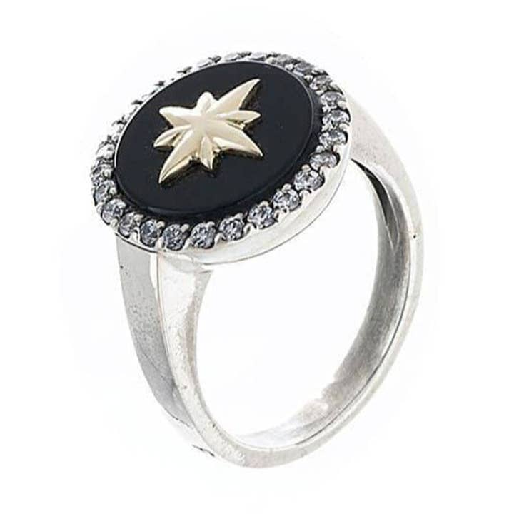 Anel Courbert Onix pour la vente par PEKAN JEWELLERY