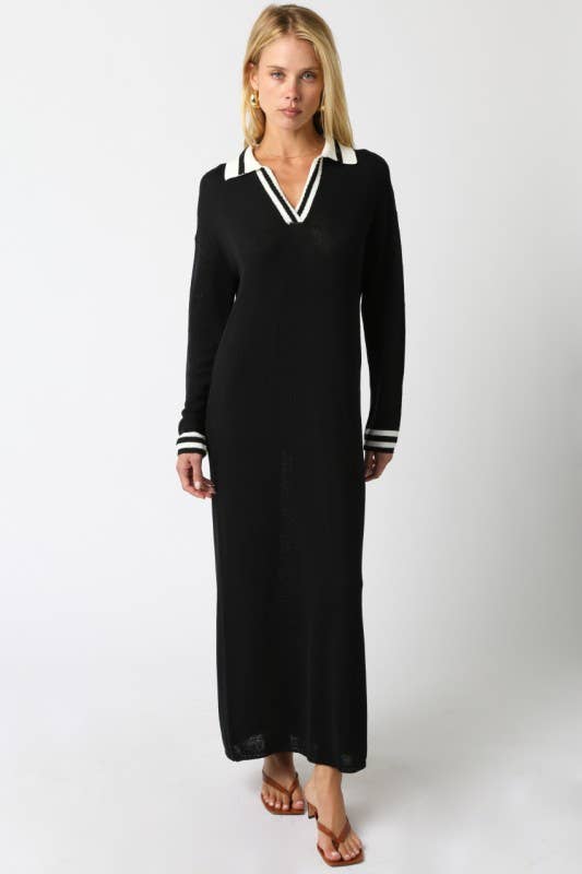 Olivaceous - Wholesale Dress - Women's - Jagger Sweater Dress0